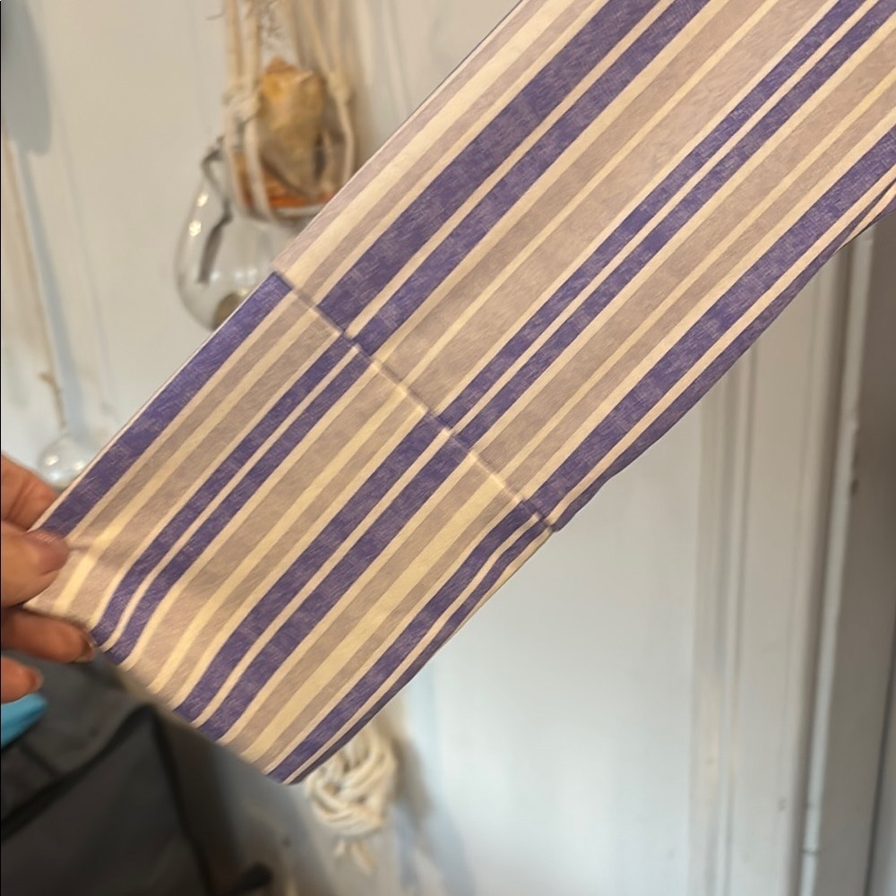 LuLaRoe Striped Purple/White/grey-Women's Hoodie- NWOT- Amber - Picture 3 of 6